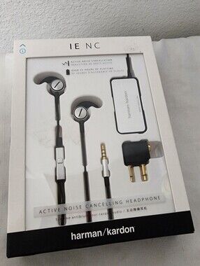 Harmon Kardon Black Active Noise Cancelling In-Ear Headphones